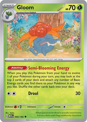 Pokemon TCG - SV: Scarlet & Violet 151 - Gloom - 044/165