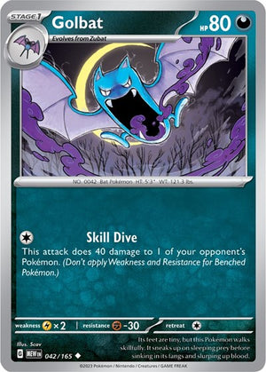 Pokemon TCG - SV: Scarlet & Violet 151 - Golbat - 042/165