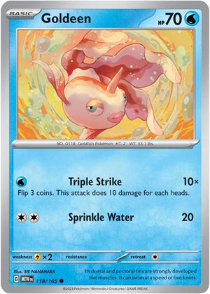 Pokemon TCG - SV: Scarlet & Violet 151 - Goldeen - 118/165 - Reverse Holofoil