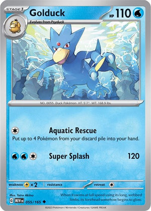 Pokemon TCG - SV: Scarlet & Violet 151 - Golduck - 055/165