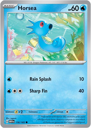Pokemon TCG - SV: Scarlet & Violet 151 - Horsea - 116/165