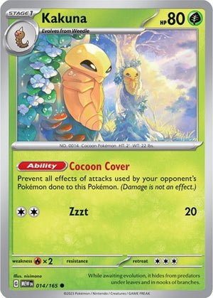 Pokemon TCG - SV: Scarlet & Violet 151 - Kakuna - 014/165
