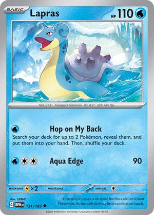 Pokemon TCG - SV: Scarlet & Violet 151 - Lapras - 131/165