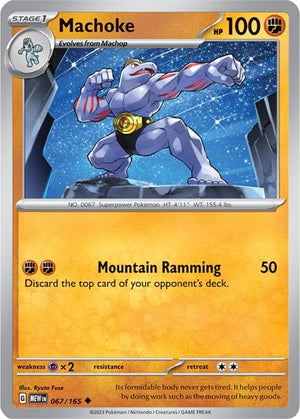 Pokemon TCG - SV: Scarlet & Violet 151 - Machoke - 067/165 - Reverse Holofoil