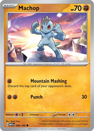 Pokemon TCG - SV: Scarlet & Violet 151 - Machop - 066/165 - Reverse Holofoil
