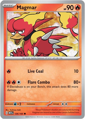 Pokemon TCG - SV: Scarlet & Violet 151 - Magmar - 126/165