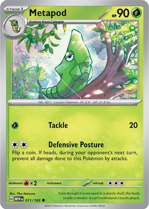Pokemon TCG - SV: Scarlet & Violet 151 - Metapod - 011/165