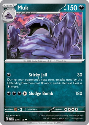 Pokemon TCG - SV: Scarlet & Violet 151 - Muk - 089/165