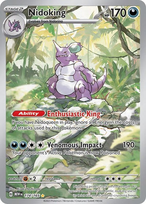 Pokemon TCG - SV: Scarlet & Violet 151 - Nidoking - 174/165 - Holofoil