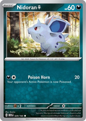 Pokemon TCG - SV: Scarlet & Violet 151 - Nidoran F - 029/165