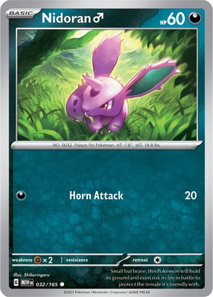 Pokemon TCG - SV: Scarlet & Violet 151 - Nidoran M - 032/165
