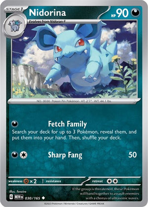Pokemon TCG - SV: Scarlet & Violet 151 - Nidorina - 030/165
