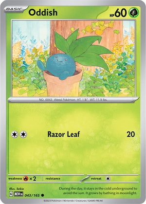 Pokemon TCG - SV: Scarlet & Violet 151 - Oddish - 043/165