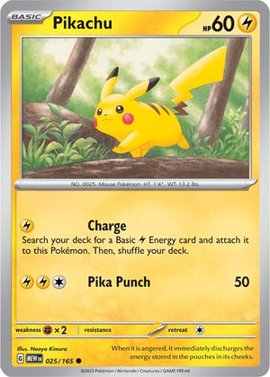 Pokemon TCG - SV: Scarlet & Violet 151 - Pikachu - 025/165 - Reverse Holofoil