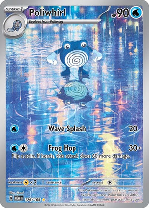 Pokemon TCG - SV: Scarlet & Violet 151 - Poliwhirl - 176/165 - Holofoil