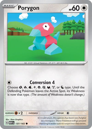 Pokemon TCG - SV: Scarlet & Violet 151 - Porygon - 137/165