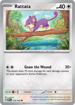 Pokemon TCG - SV: Scarlet & Violet 151 - Rattata - 019/165