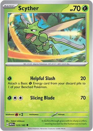 Pokemon TCG - SV: Scarlet & Violet 151 - Scyther - 123/165