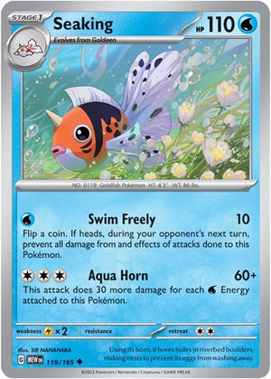 Pokemon TCG - SV: Scarlet & Violet 151 - Seaking - 119/165