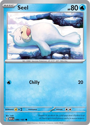 Pokemon TCG - SV: Scarlet & Violet 151 - Seel - 086/165