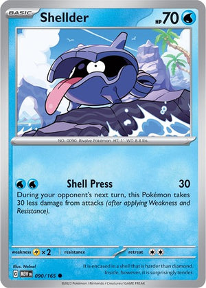 Pokemon TCG - SV: Scarlet & Violet 151 - Shellder - 090/165