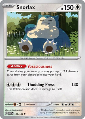 Pokemon TCG - SV: Scarlet & Violet 151 - Snorlax - 143/165