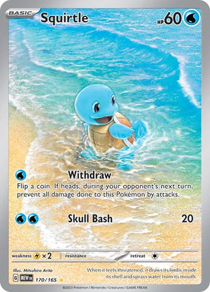 Pokemon TCG - SV: Scarlet & Violet 151 - Squirtle - 170/165 - Holofoil