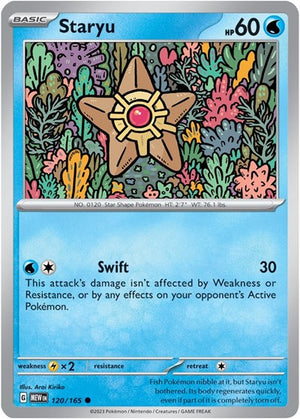 Pokemon TCG - SV: Scarlet & Violet 151 - Staryu - 120/165 - Reverse Holofoil