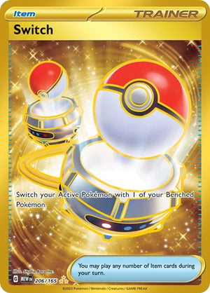 Pokemon TCG - SV: Scarlet & Violet 151 - Switch - 206/165 - Holofoil - Playset (4x)