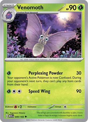 Pokemon TCG - SV: Scarlet & Violet 151 - Venomoth - 049/165