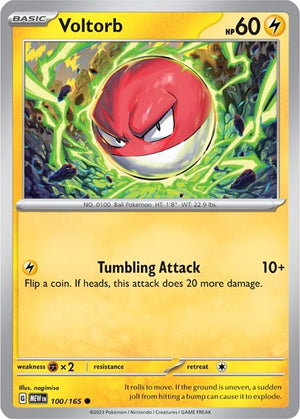 Pokemon TCG - SV: Scarlet & Violet 151 - Voltorb - 100/165 - Reverse Holofoil