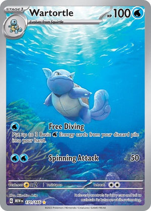 Pokemon TCG - SV: Scarlet & Violet 151 - Wartortle - 171/165 - Holofoil