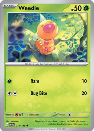 Pokemon TCG - SV: Scarlet & Violet 151 - Weedle - 013/165