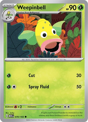 Pokemon TCG - SV: Scarlet & Violet 151 - Weepinbell - 070/165