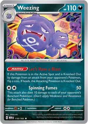 Pokemon TCG - SV: Scarlet & Violet 151 - Weezing - 110/165 - Reverse Holofoil