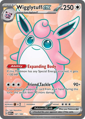 Pokemon TCG - SV: Scarlet & Violet 151 - Wigglytuff ex - 187/165 - Holofoil