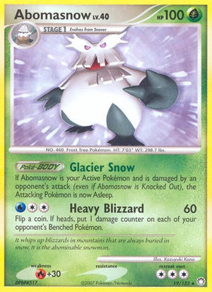 Pokemon TCG - Mysterious Treasures - Abomasnow - 19/123 - Reverse Holofoil