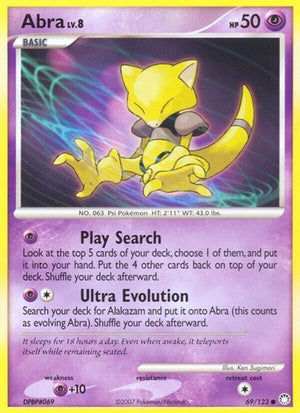 Pokemon TCG - Mysterious Treasures - Abra - 69/123