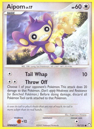 Pokemon TCG - Mysterious Treasures - Aipom - 70/123