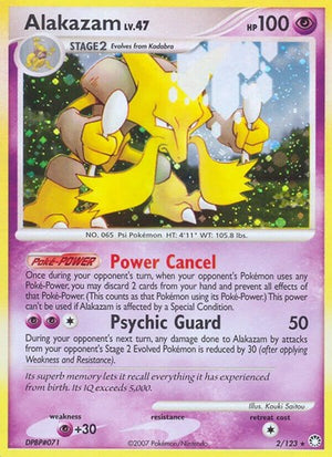 Pokemon TCG - Mysterious Treasures - Alakazam - 2/123 - Reverse Holofoil