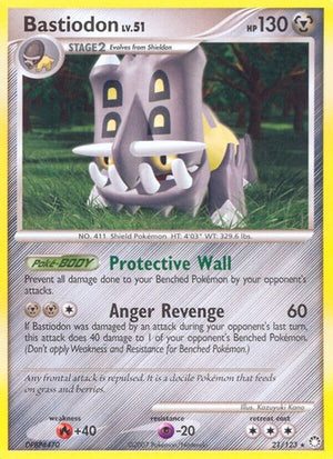 Pokemon TCG - Mysterious Treasures - Bastiodon - 21/123