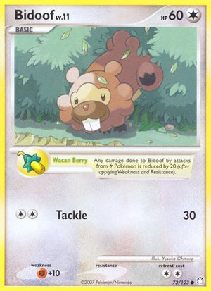 Pokemon TCG - Mysterious Treasures - Bidoof - 73/123