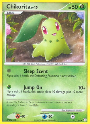 Pokemon TCG - Mysterious Treasures - Chikorita - 77/123 - Reverse Holofoil