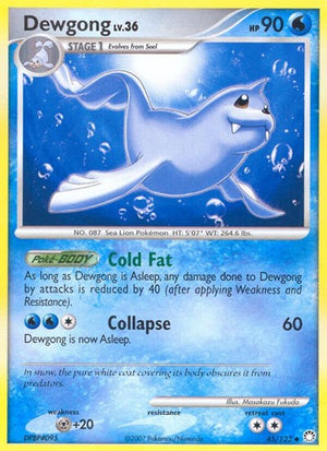 Pokemon TCG - Mysterious Treasures - Dewgong - 45/123 - Reverse Holofoil