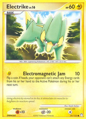 Pokemon TCG - Mysterious Treasures - Electrike - 81/123 - Reverse Holofoil