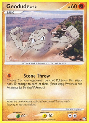 Pokemon TCG - Mysterious Treasures - Geodude - 84/123