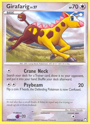 Pokemon TCG - Mysterious Treasures - Girafarig - 49/123 - Reverse Holofoil
