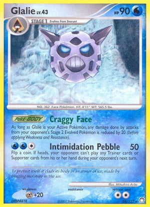 Pokemon TCG - Mysterious Treasures - Glalie - 25/123 - Reverse Holofoil