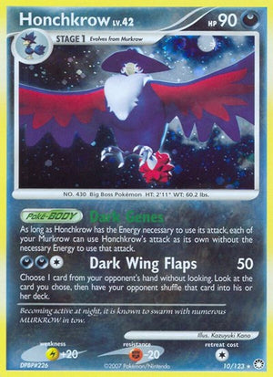 Pokemon TCG - Mysterious Treasures - Honchkrow - 10/123 - Reverse Holofoil