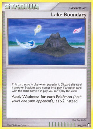Pokemon TCG - Mysterious Treasures - Lake Boundary - 112/123 - Reverse Holofoil